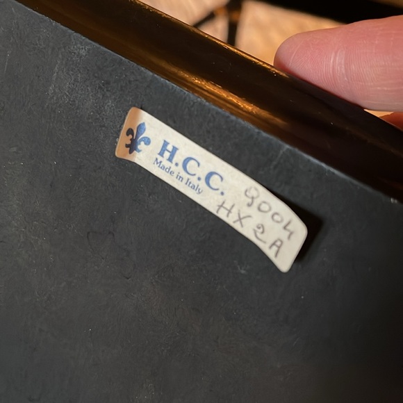 Made in Italy, Black & Gold table w/Occas Tea tray, price includes xtra shipping - Picture 4 of 4